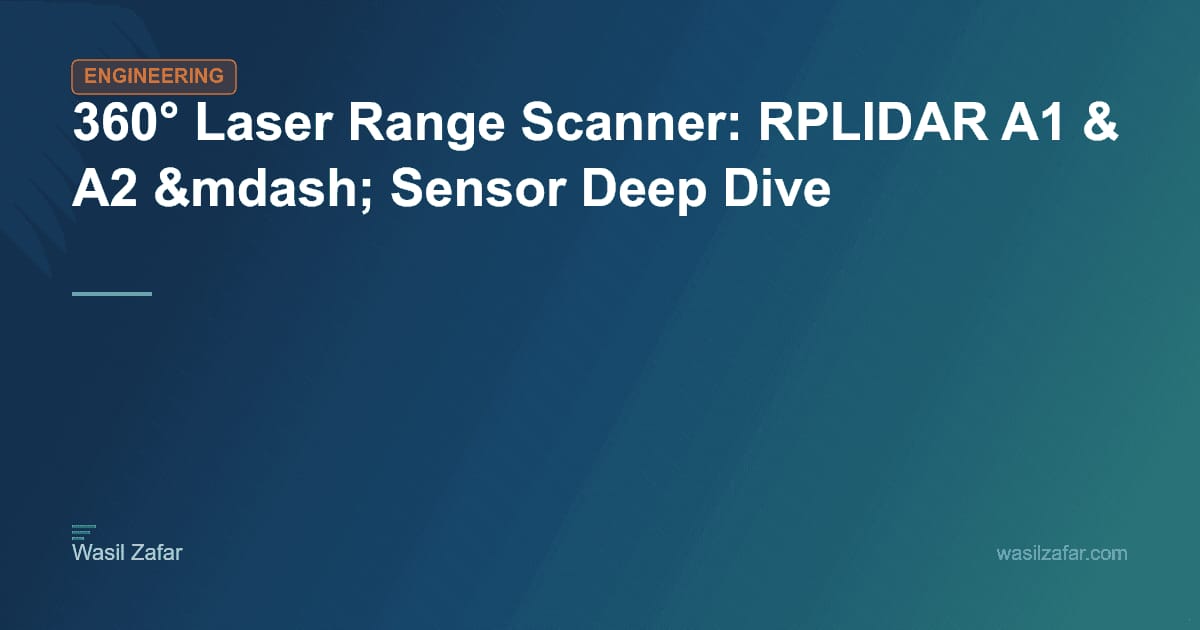 Rpladir 360° Laser Range Scanner: RPLIDAR A1 & A2 — Sensor Deep Dive - Wasil Zafar