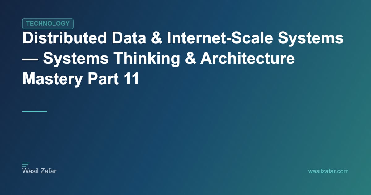 Distributed Data & Internet-Scale Systems — Systems Thinking ...