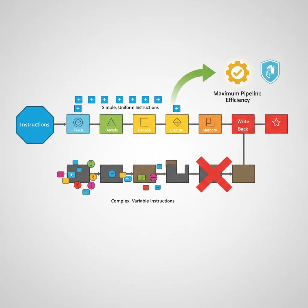 Comparison of RISC vs CISC processor design philosophies
