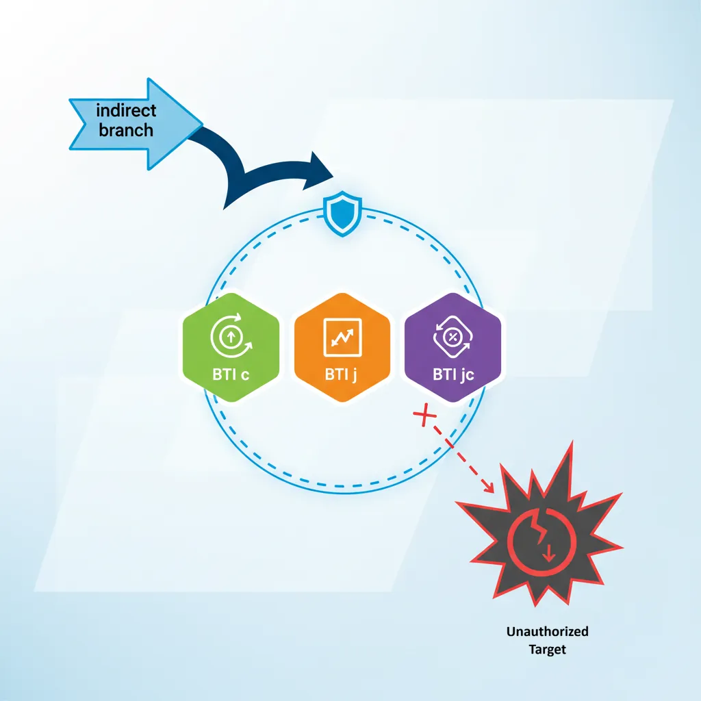 Branch Target Identification enforcing valid indirect branch landing pads