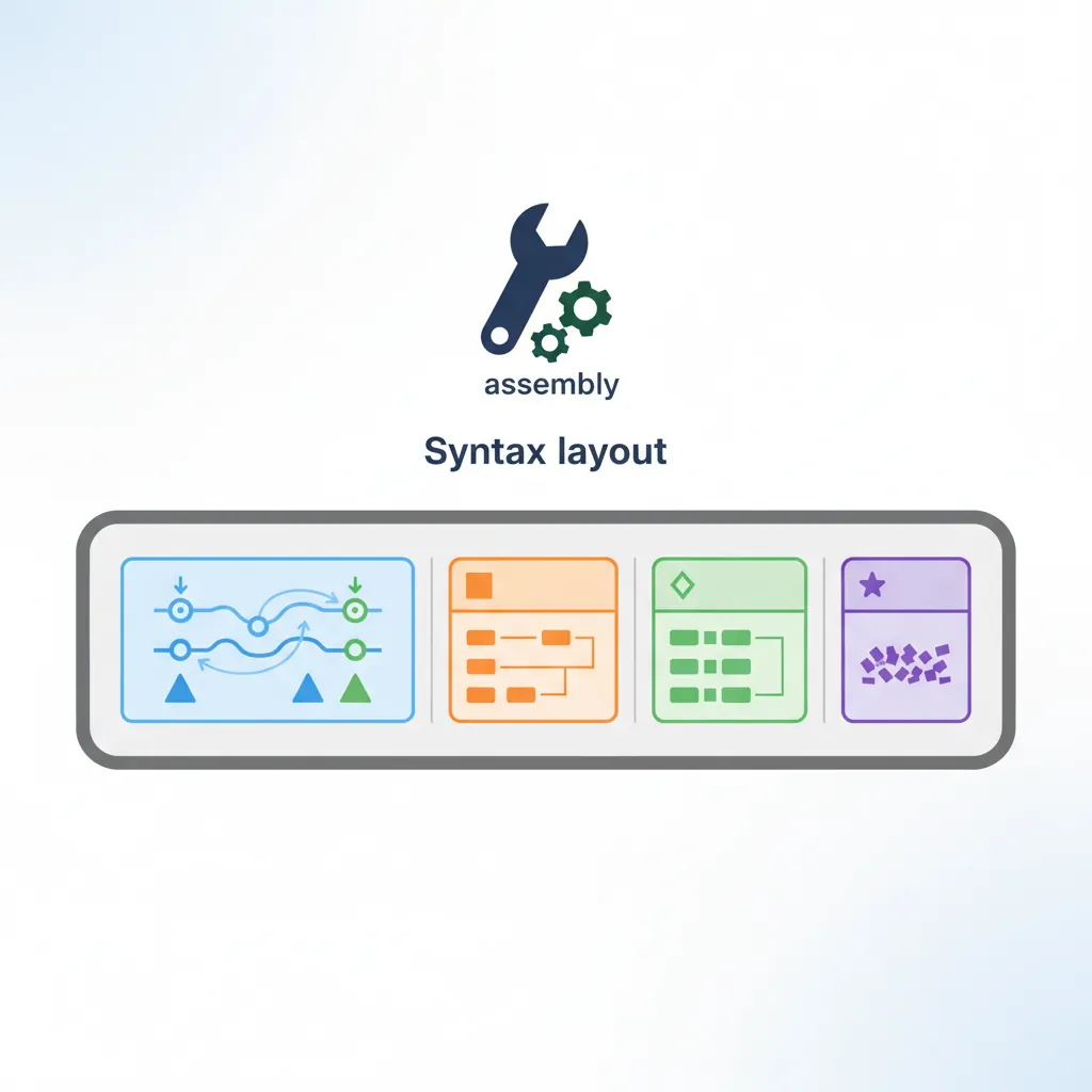 Extended asm operand and constraint syntax showing outputs, inputs, and clobbers