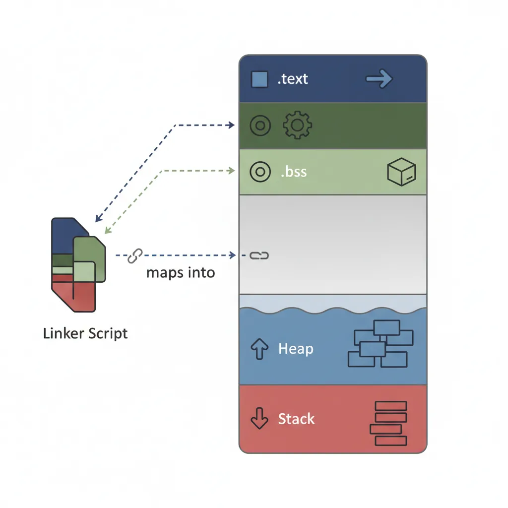 Bare-metal linker script memory layout for AArch64
