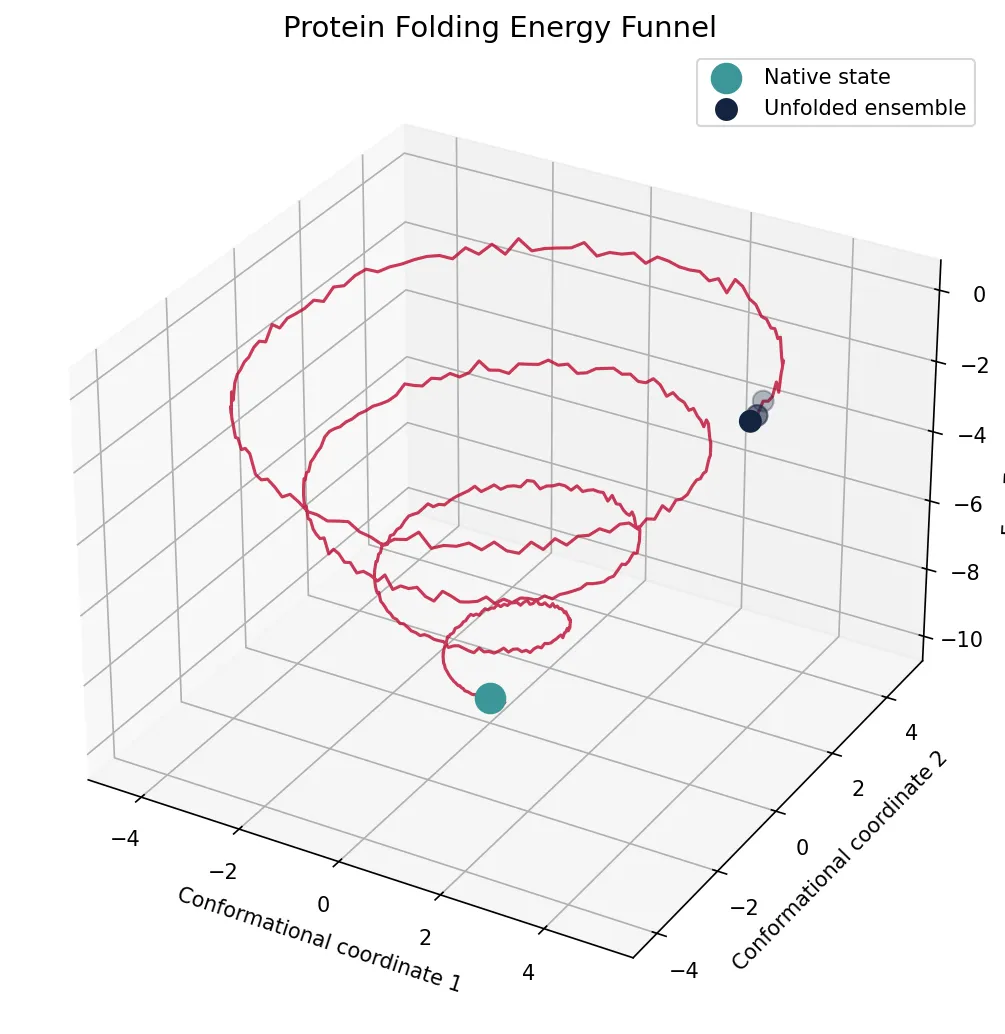 Protein Folding Energy Funnel
