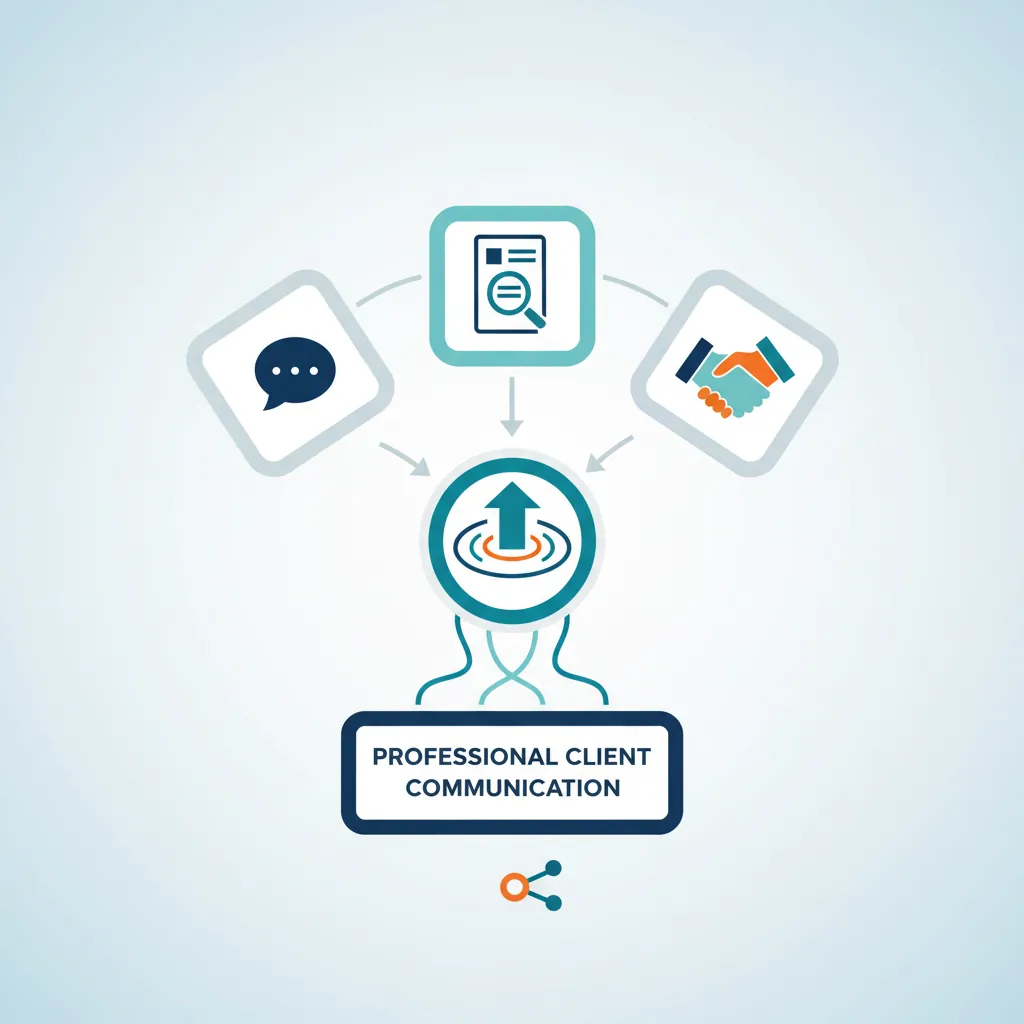 Consulting communication standards showing the three Cs: clear, concise, and confident