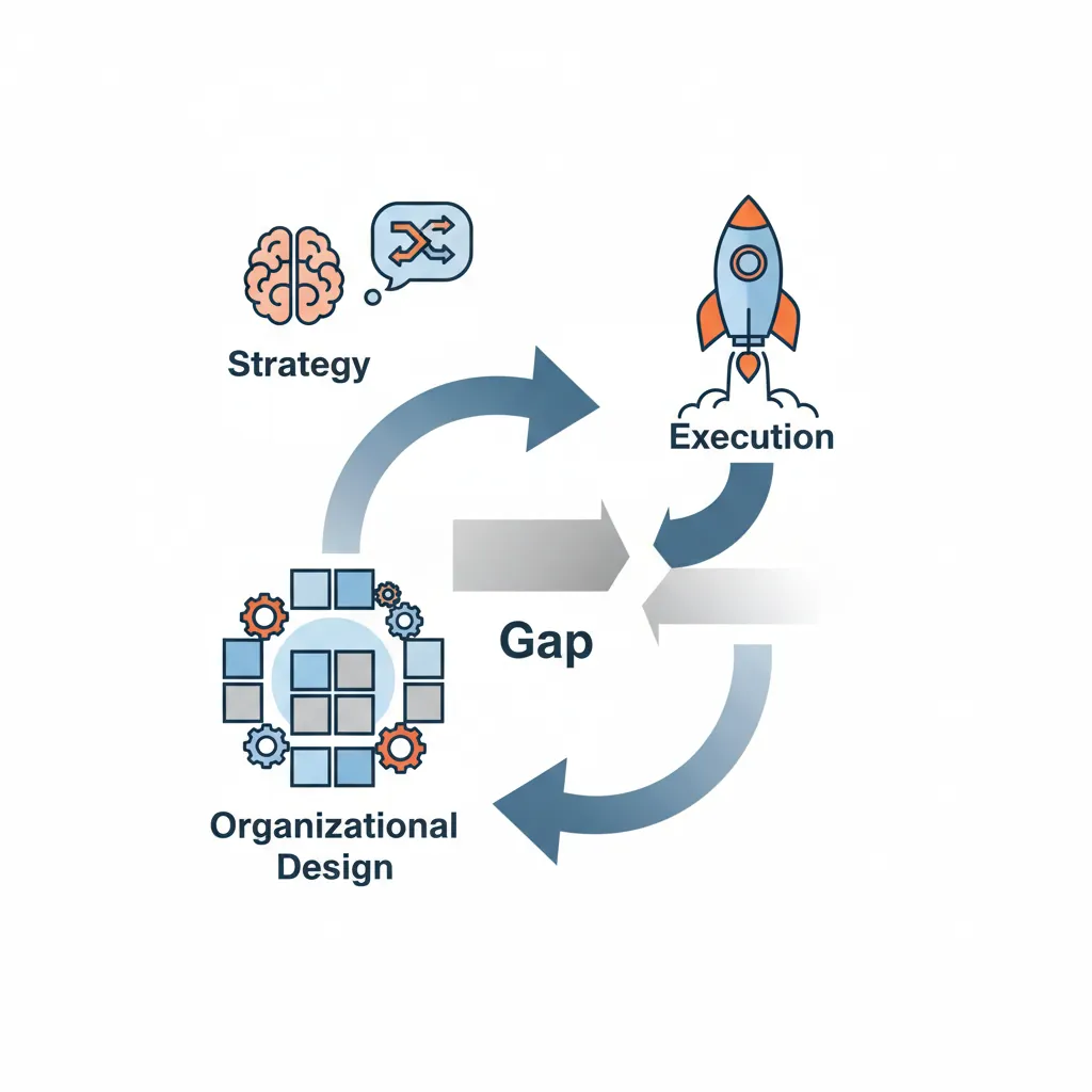 Organizational design importance showing the link between org structure and strategy execution