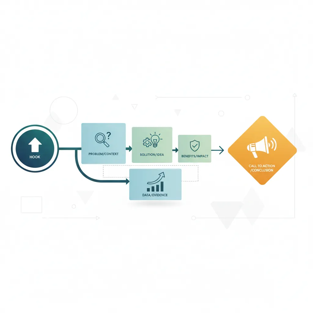 Consulting slide anatomy showing action title, body content, and source citation structure