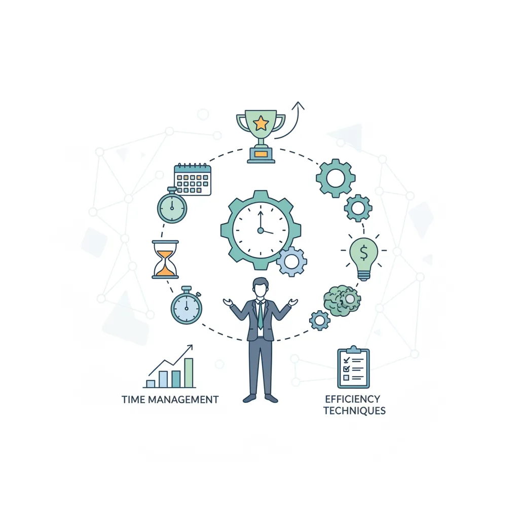 Consulting productivity tips covering time management, email best practices, and meeting efficiency