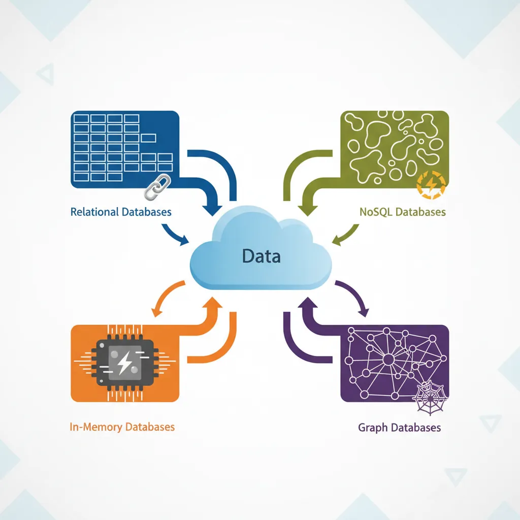 Diagram showing the relationship between DBMS, RDBMS, NoSQL, and other database types