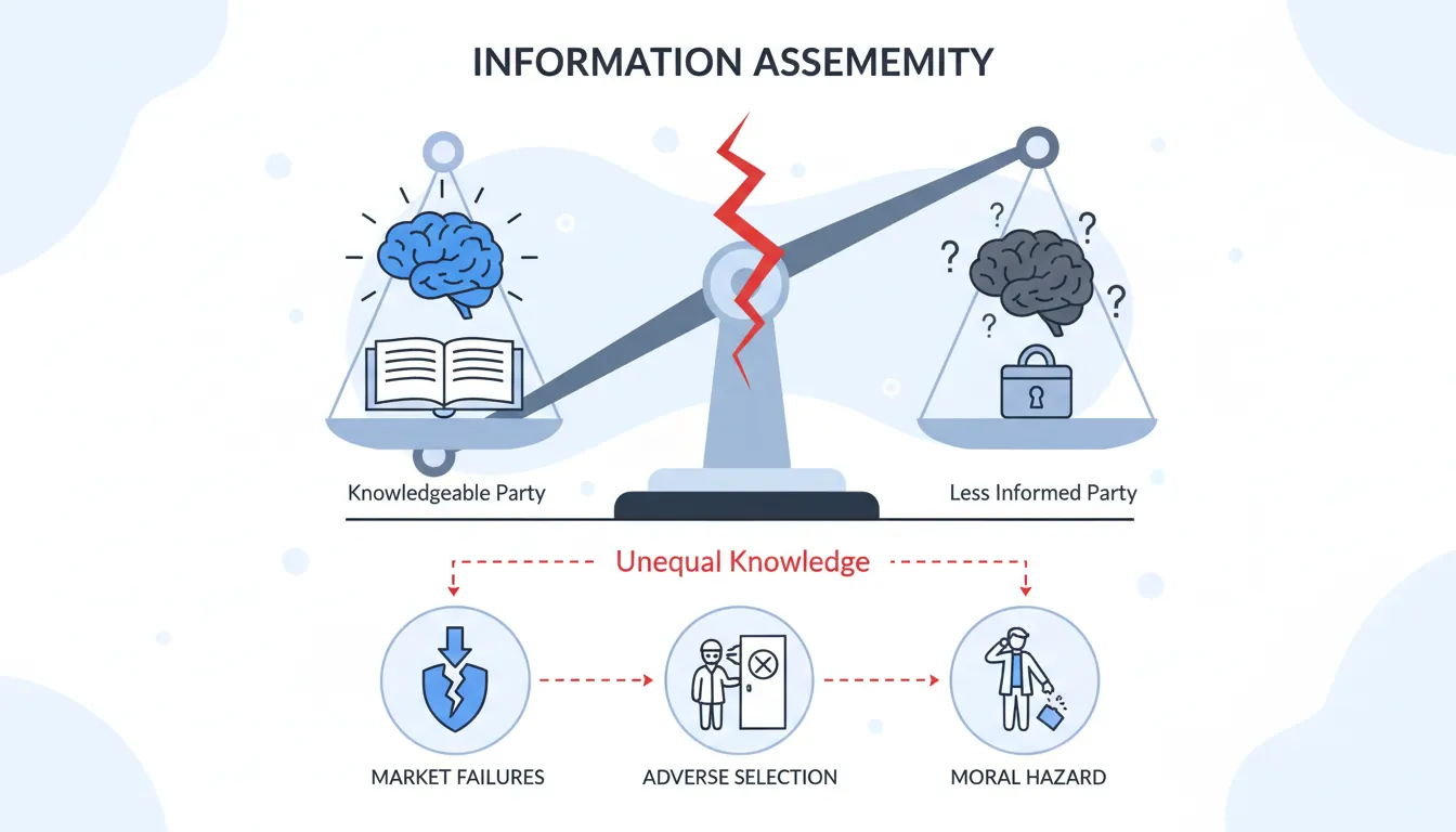 Information asymmetry between buyer and seller in a transaction