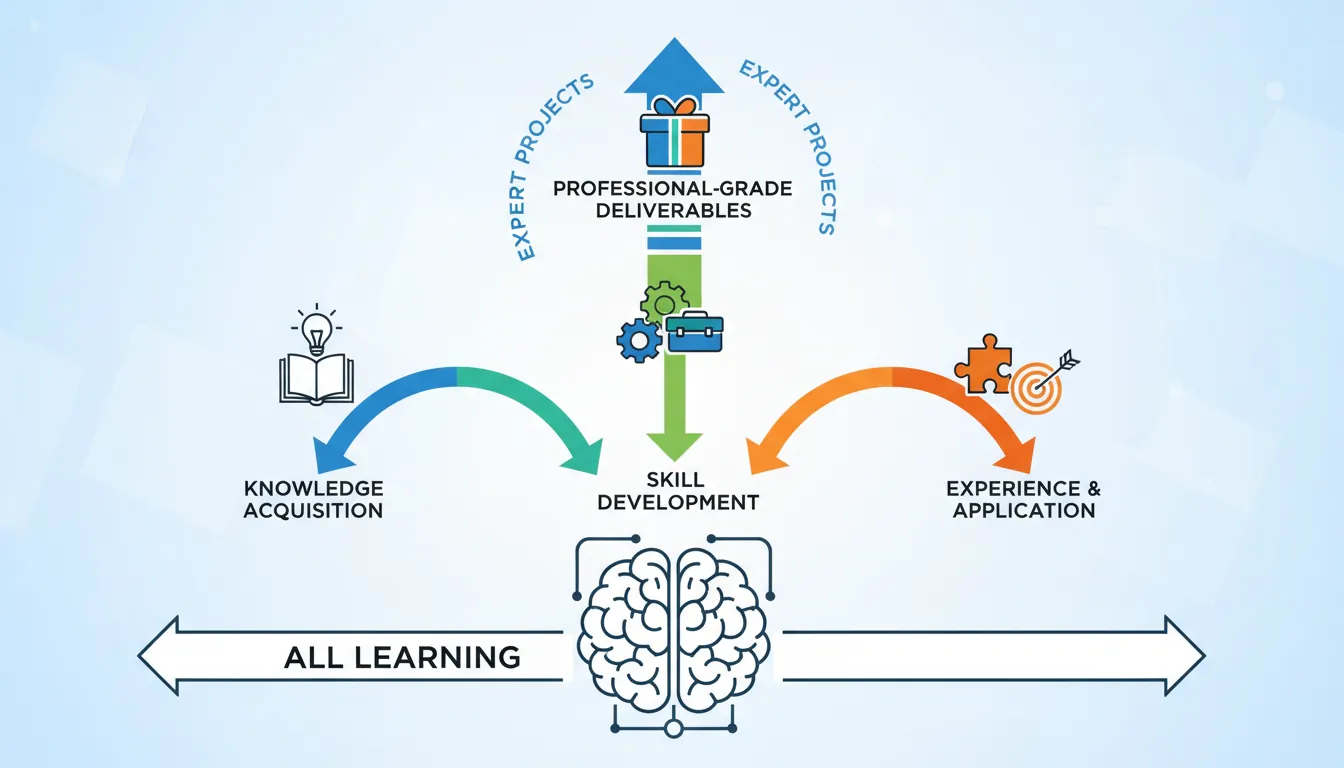 Expert capstone project overview showing full business plan, exit strategy analysis, and comprehensive startup simulation