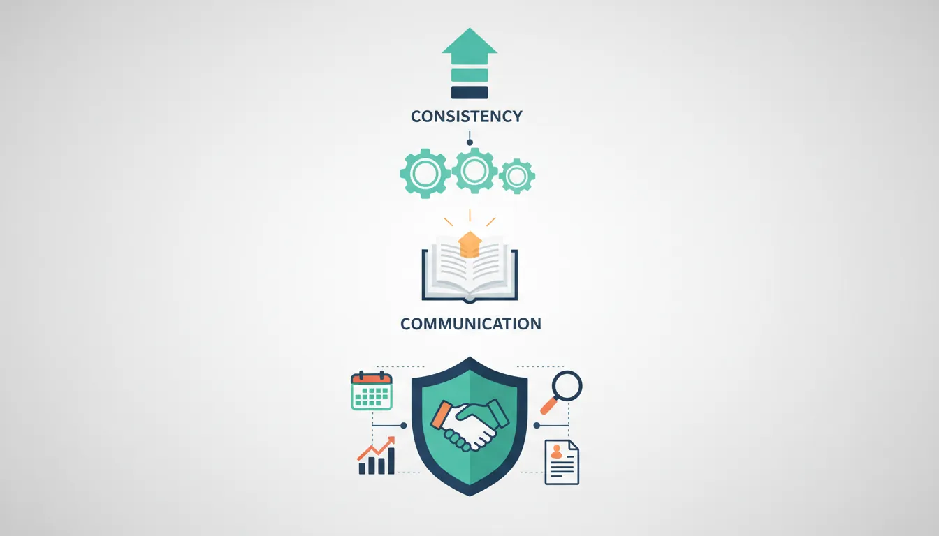 Investor update template layout showing quick stats, highlights, lowlights, and specific asks sections