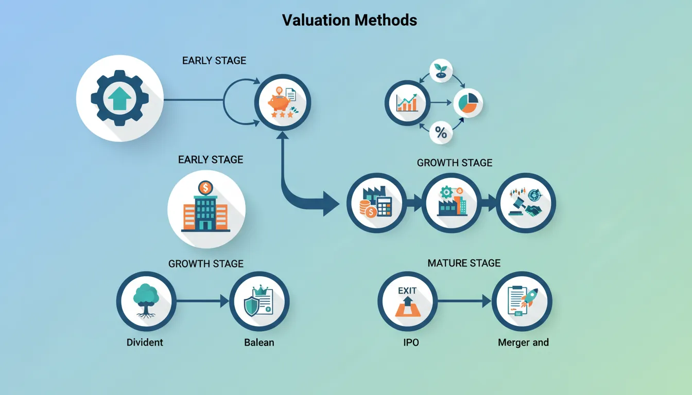 Comparison of startup valuation methods: DCF, comparable analysis, and precedent transactions with when to use each