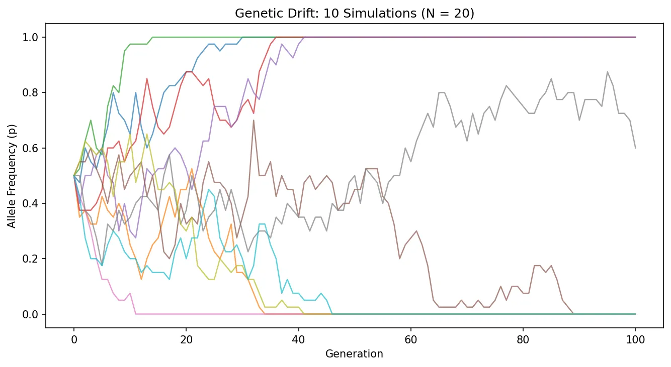 Genetics Of Evolution Visualization
