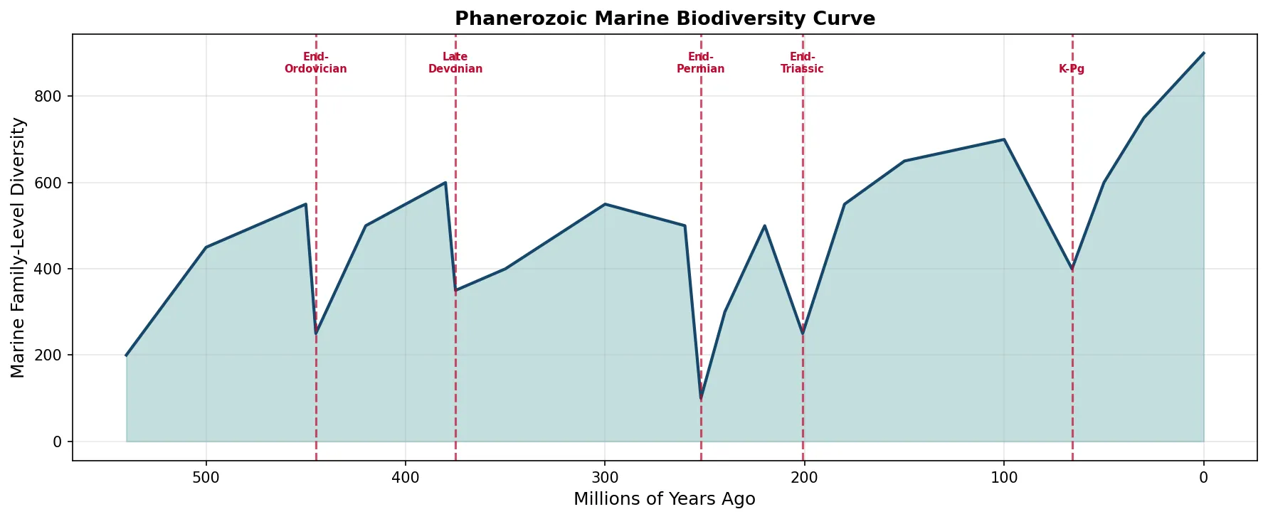 Phanerozoic Marine Biodiversity Curve