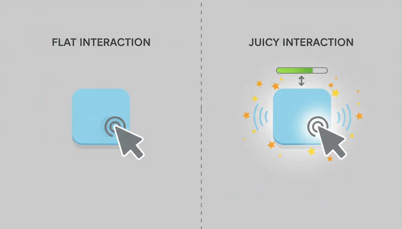 Game feel and juice effects comparison with and without polish