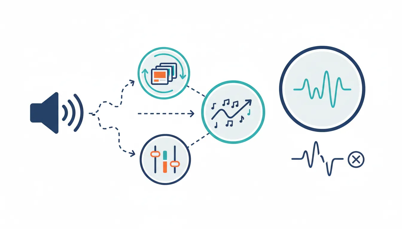 Sound effect variation system with randomized pitch, volume, and clip selection