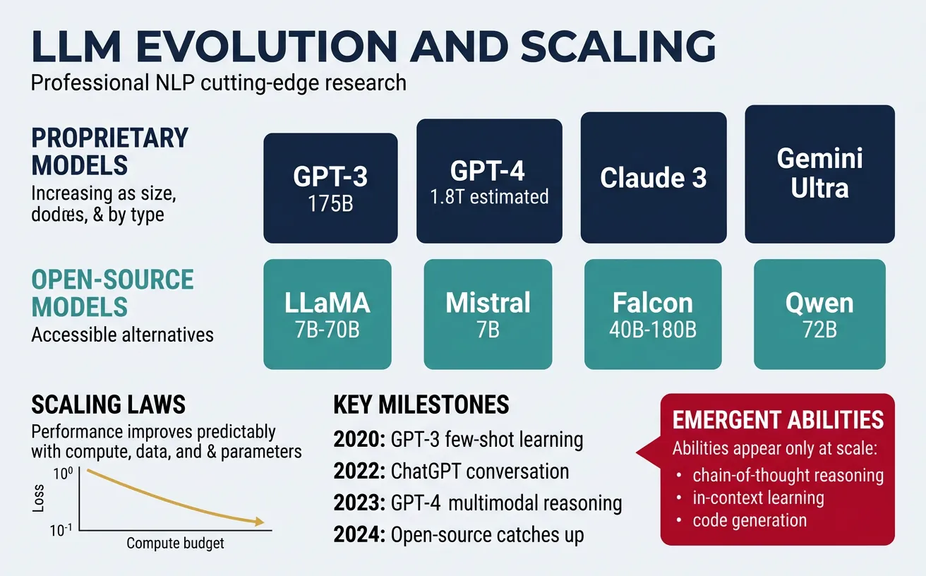 Evolution of large language models from GPT-3 to modern multimodal systems