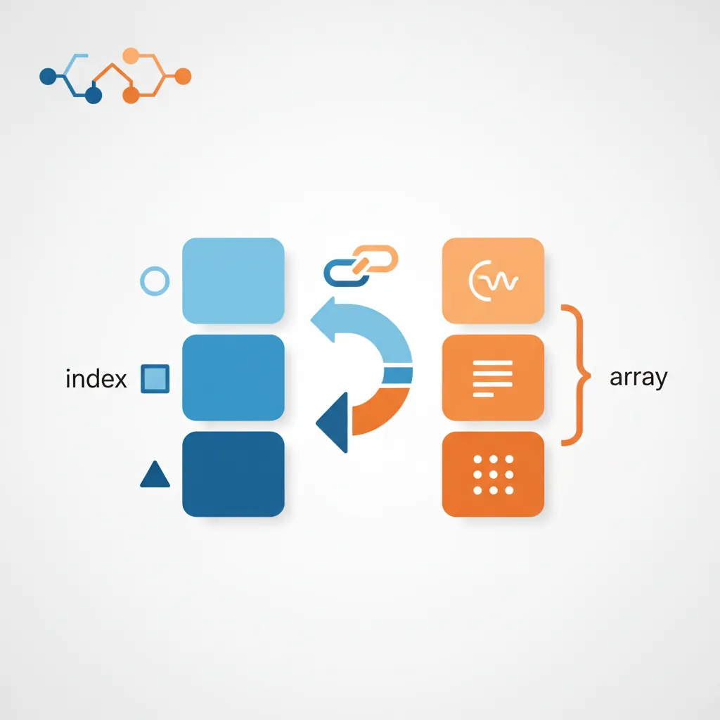Diagram of a Pandas Series showing labeled index on the left and corresponding values on the right