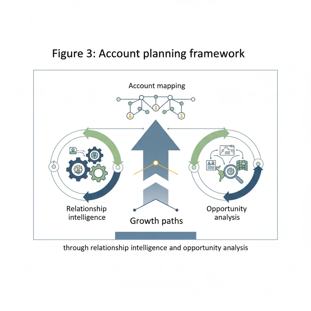Account planning framework with relationship intelligence and opportunity mapping