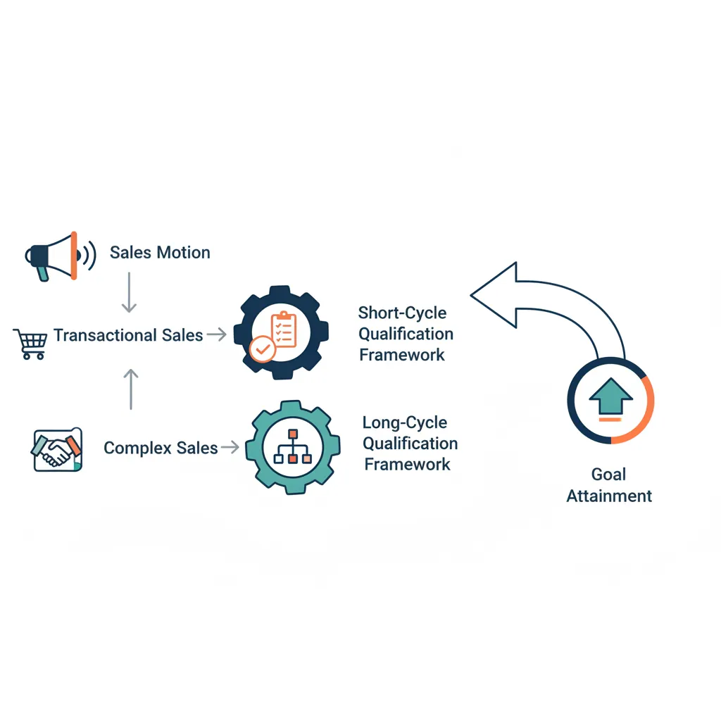 Comparison of advanced qualification frameworks for different sales motions