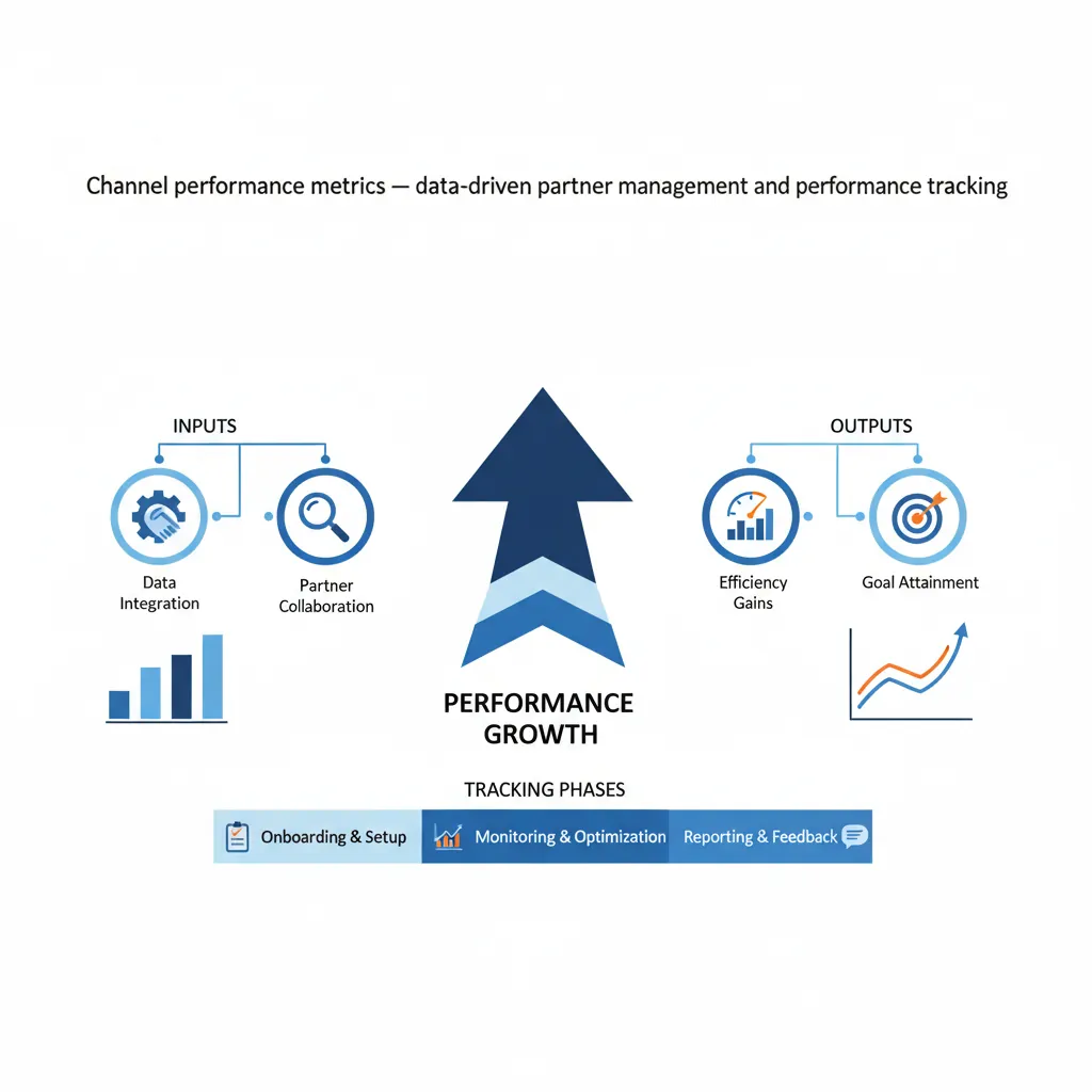 Channel performance metrics dashboard with partner scorecard