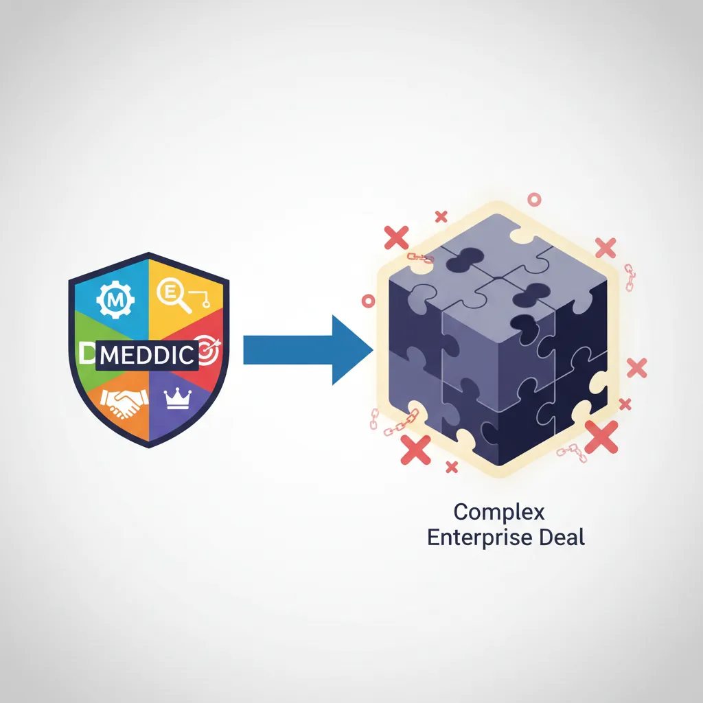 MEDDIC enterprise qualification model with six assessment criteria