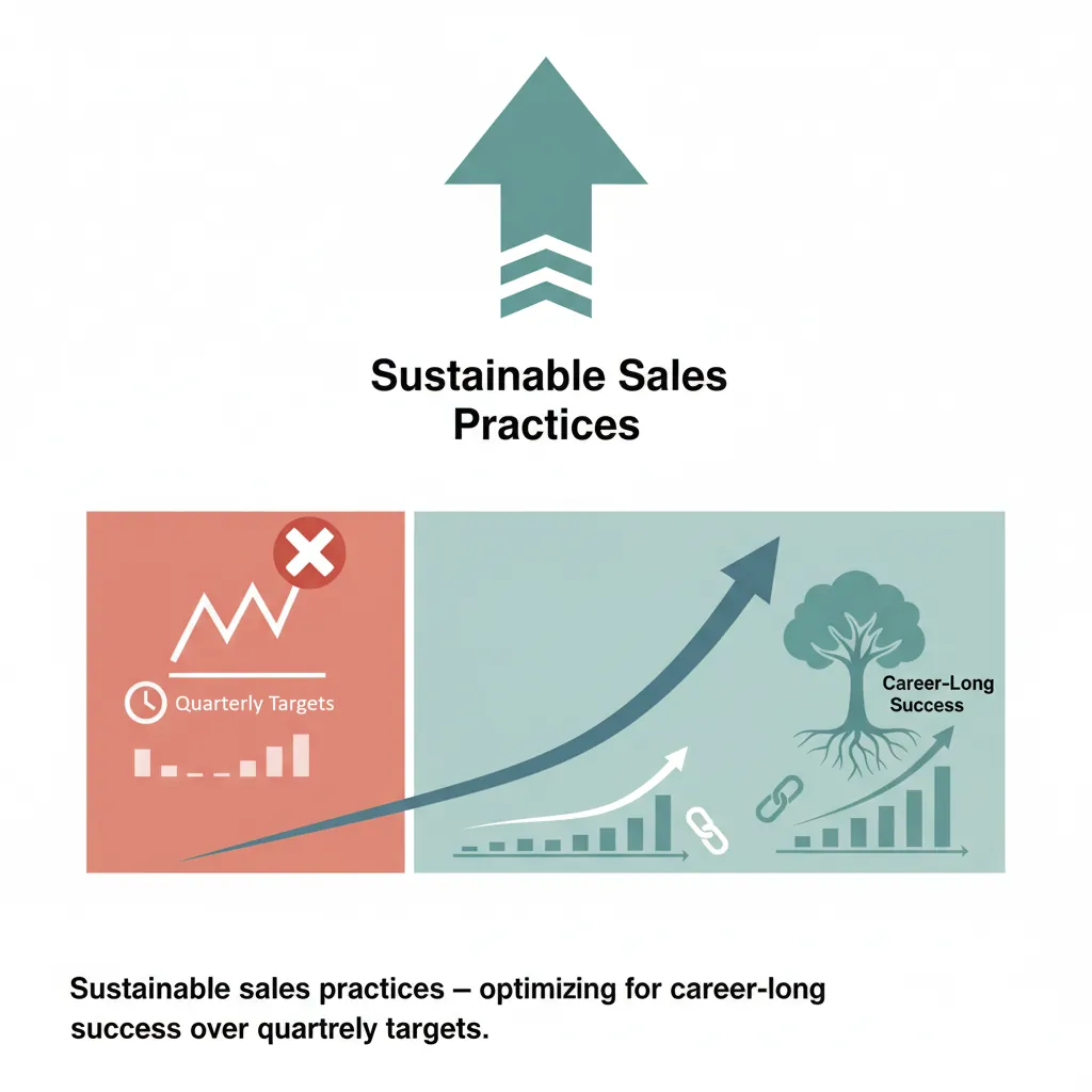 Sustainable sales practices model optimizing for career-long success